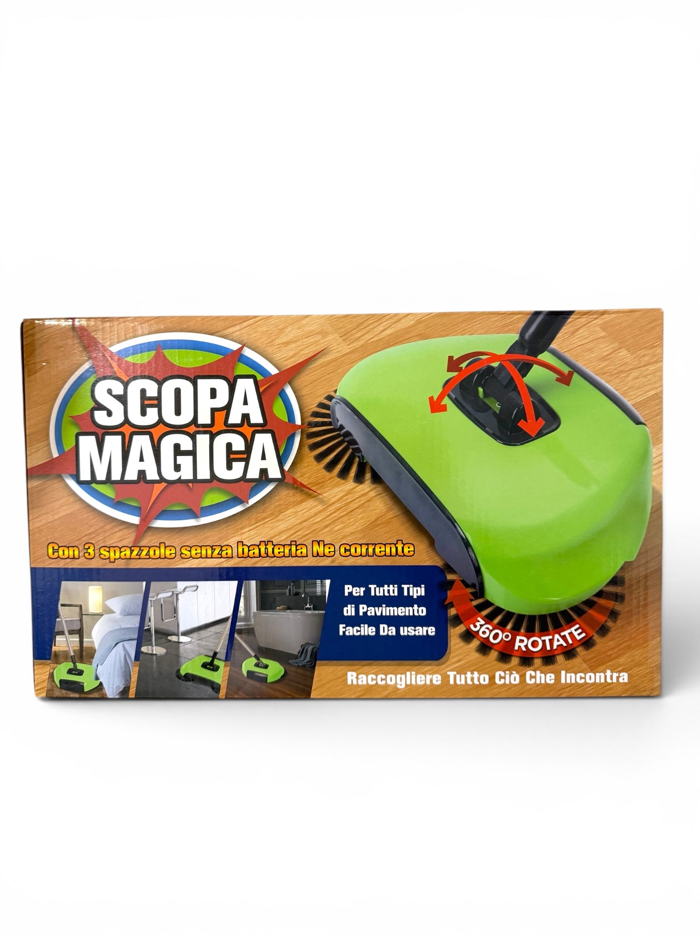 Scopa Magica manuale raccogli sporco e polvere più velocemente