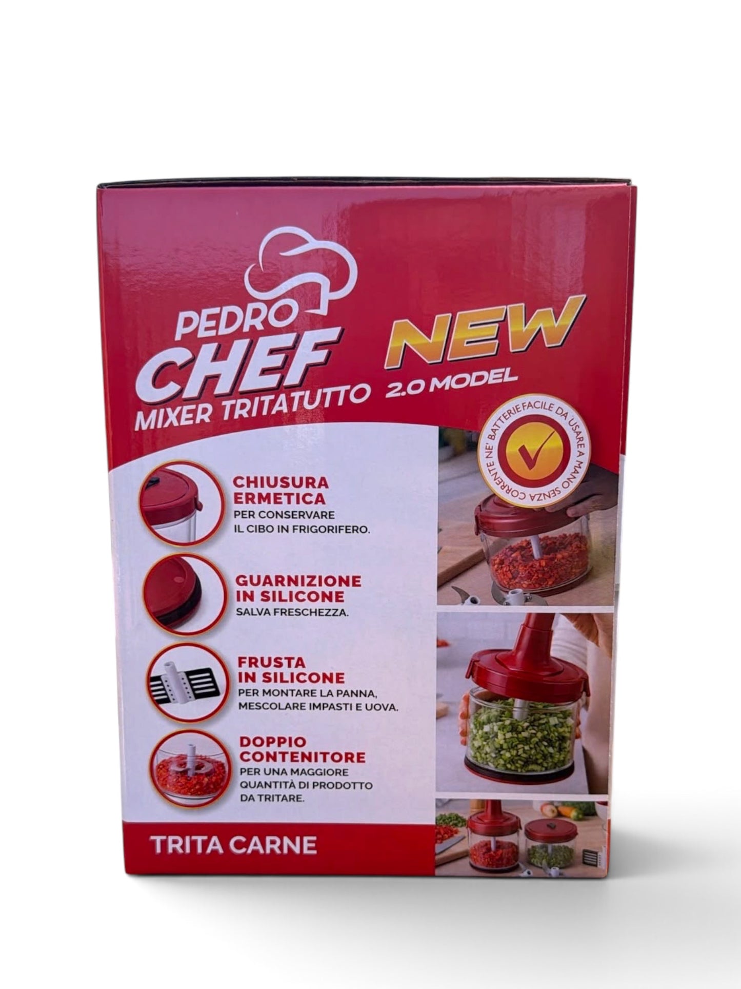 NUOVO Pedro Chef 2.0 tritatutto professionale