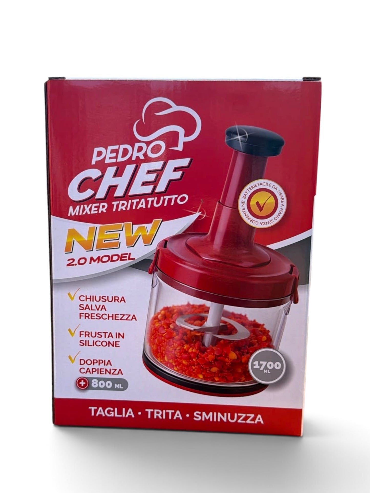 NUOVO Pedro Chef 2.0 tritatutto professionale