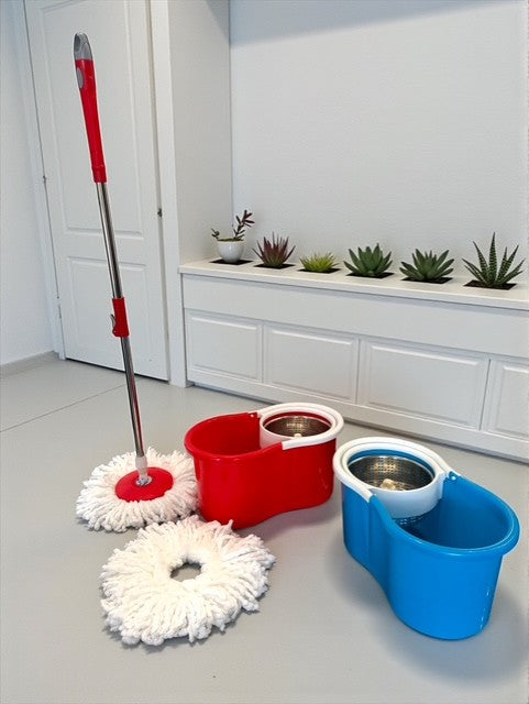 MOCIO ROTANTE CESTELLO ACCIAIO + 2 RICAMBI