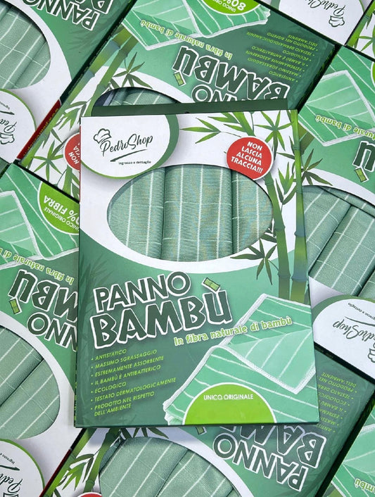 Bambù Set 5 Pz fibra naturale super assorbente