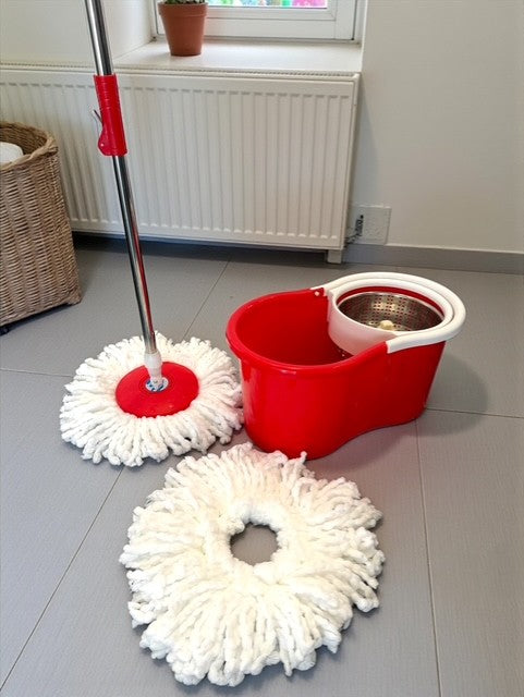 MOCIO ROTANTE CESTELLO ACCIAIO + 2 RICAMBI