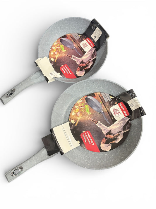 Padella grigia 26 cm vulcanica antiaderente rivestimento pietra lavica