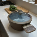Casseruola Antiaderente 20 cm con Manici Soft Touch Fondo Full Induction Coperchio in Vetro e Silicone Antirottura