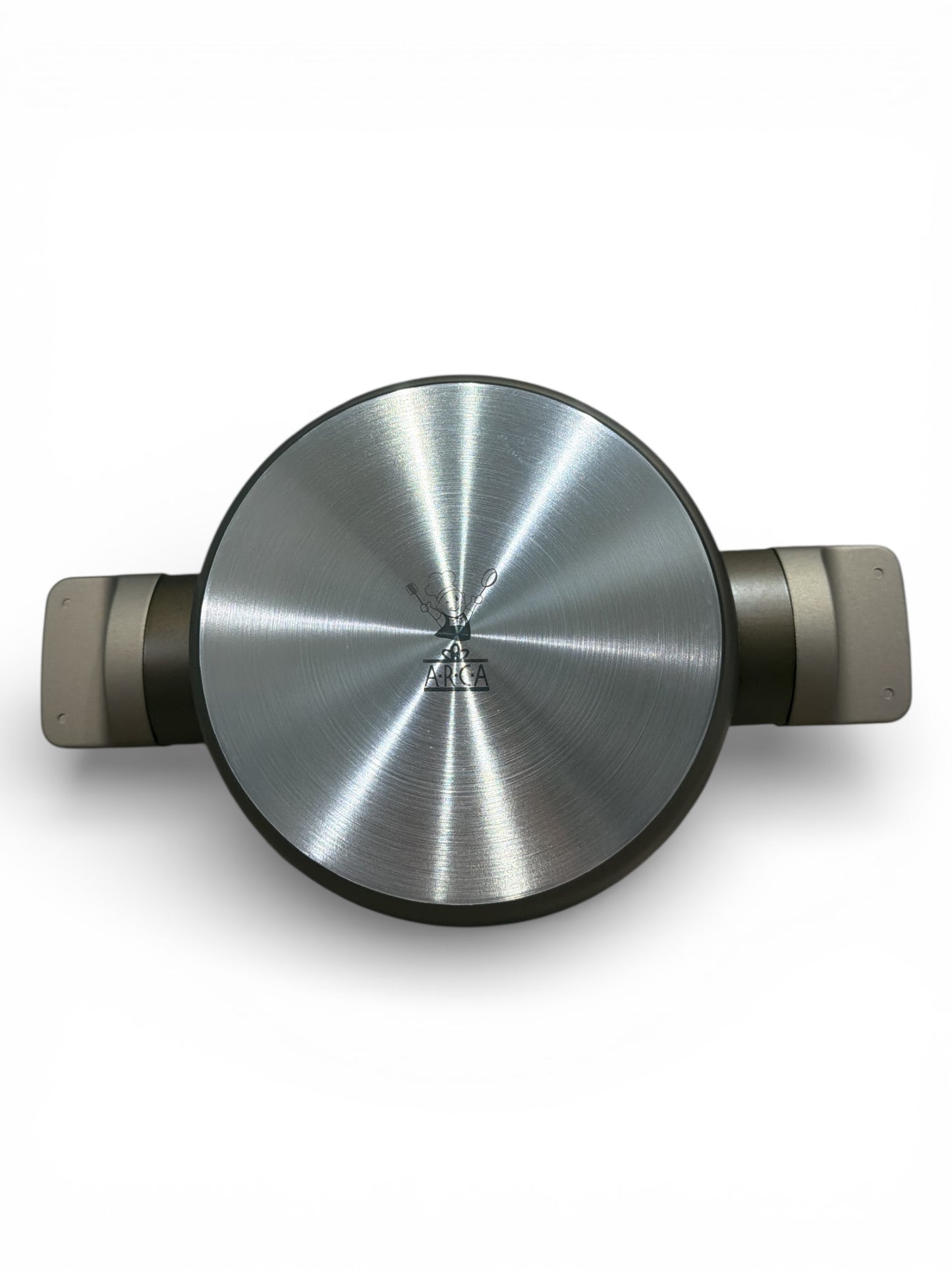 Casseruola Antiaderente 20 cm con Manici Soft Touch Fondo Full Induction Coperchio in Vetro e Silicone Antirottura