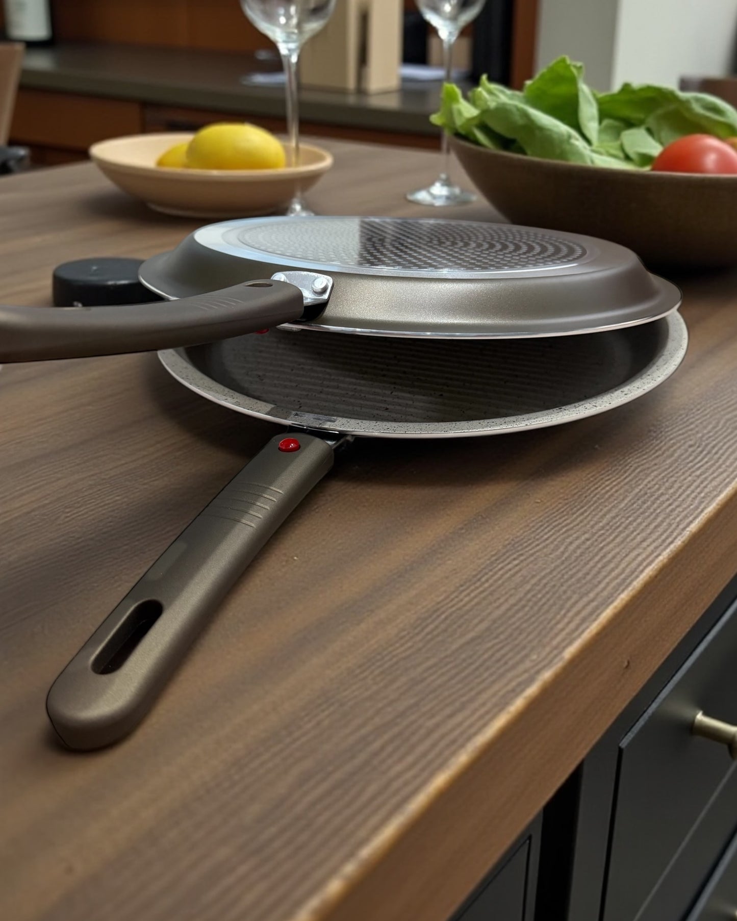 DOPPIA PIASTRA 30 cm elevato rivestimento antiaderente massime prestazioni