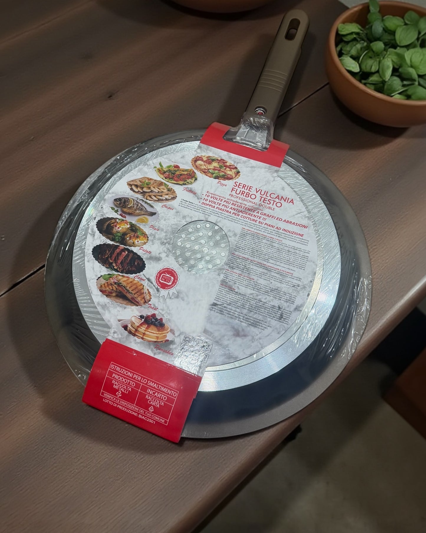 DOPPIA PIASTRA 26 cm elevato rivestimento antiaderente per Induzione e tutti i tipi di piano cottura