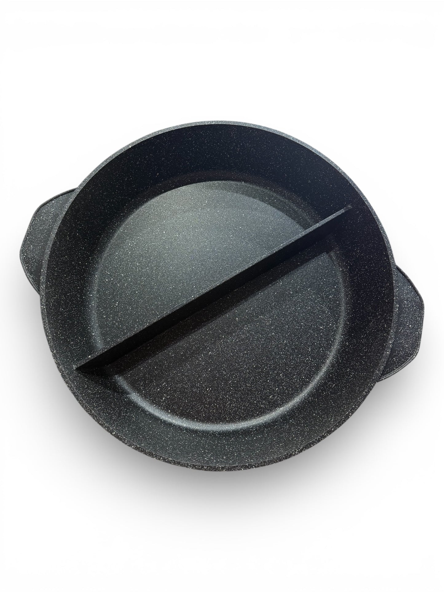 Padella DUO In Pietra Lavica 32 cm Made in Italy Antiaderente Antigraffio per gas e forno + pinza